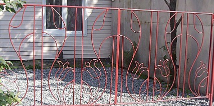 Калитка, ворота, забор.